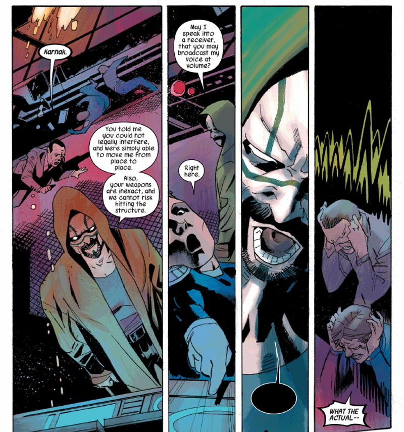 Illustration for article titled Here Is the Most Ridiculously Badass Moment in Comics This Week, Courtesy of Karnak